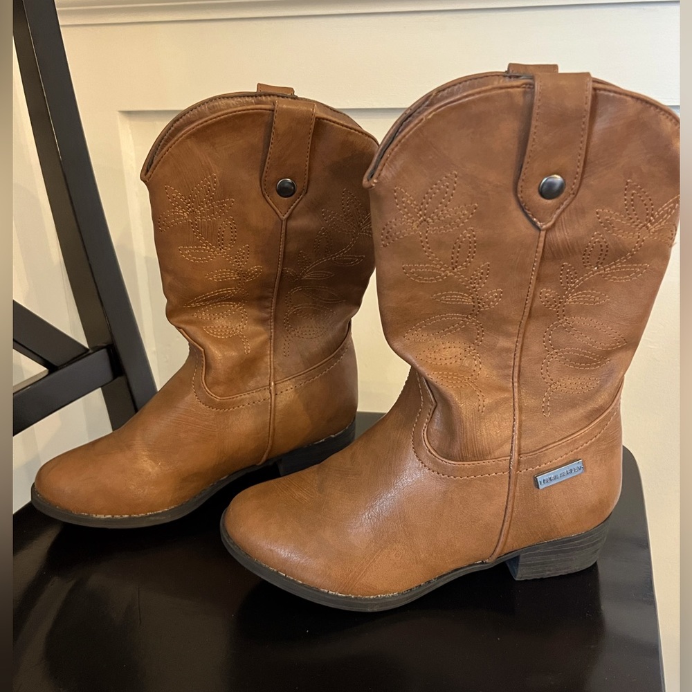 Laura Ashley Girls Western Cowboy Boots - Youth Size 3